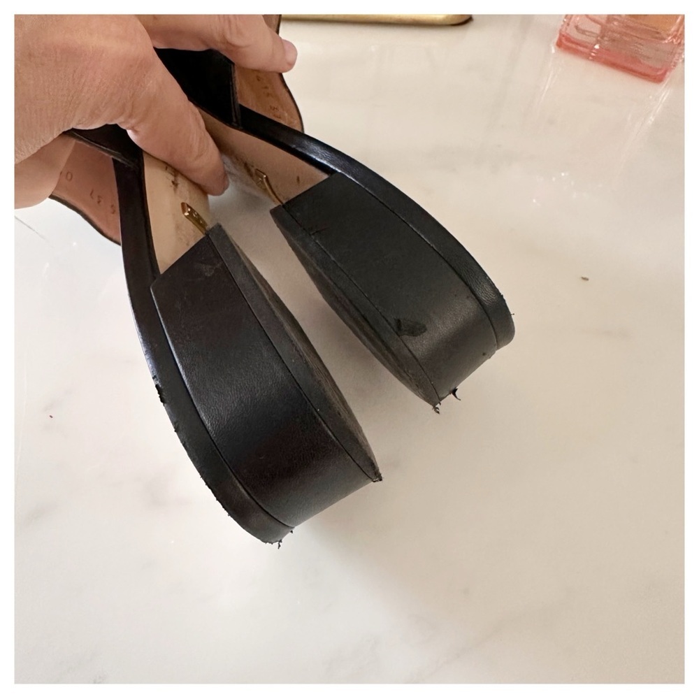 Gucci Zumi Leather Sandals 37 - Picture 7 of 10